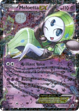 Meloetta EX (RC11/RC25) [Legendary Treasures Radiant Collection] Holofoil - Ultra Rare