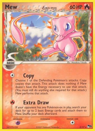 Mew (Delta Species) (3/017) [POP Series 5] - Rare