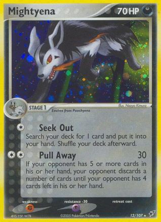 Mightyena (12/107) [Deoxys] Holofoil - Holo Rare