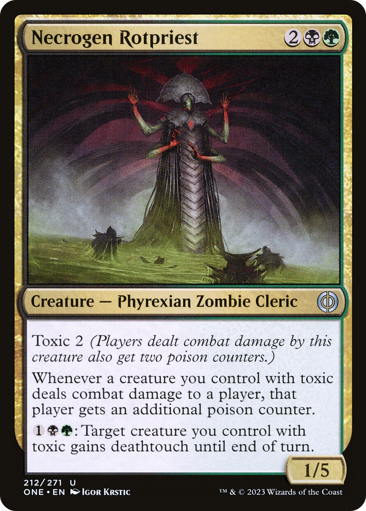 Necrogen Rotpriest (ONE-212) [Phyrexia: All Will Be One]