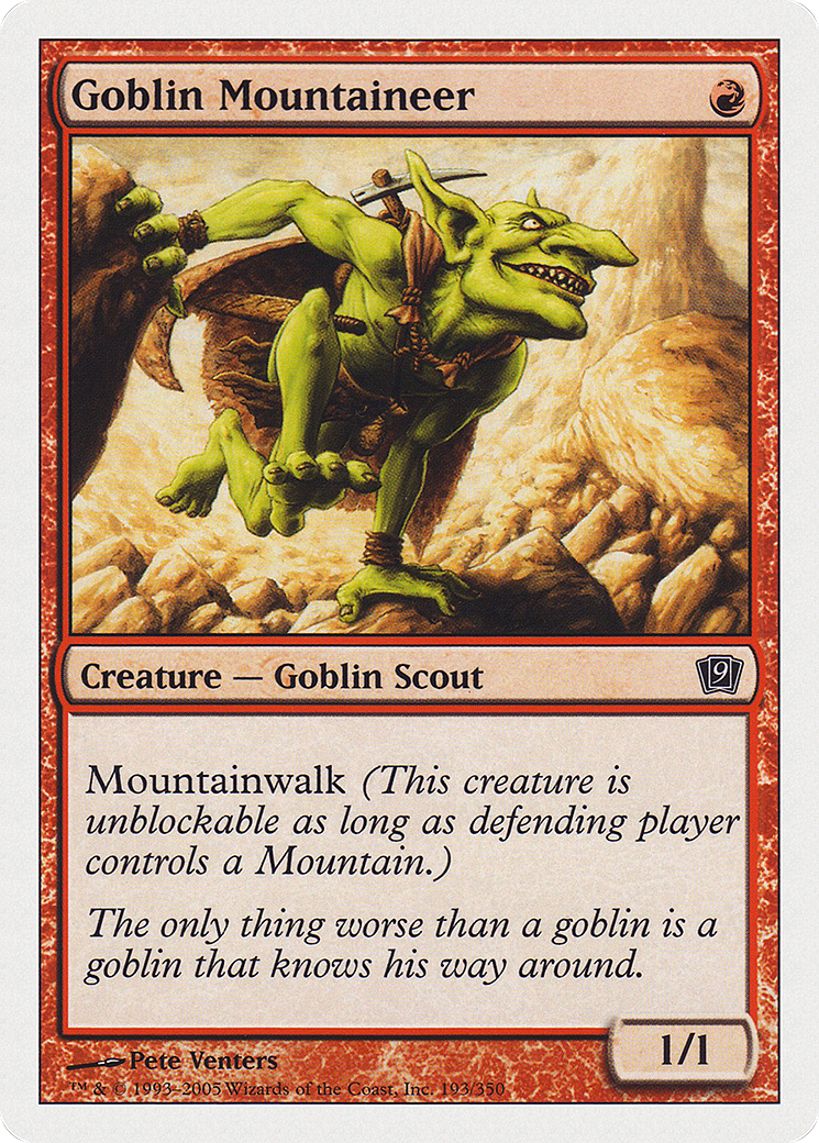 Goblin Mountaineer (9ED-193) [9th Edition]