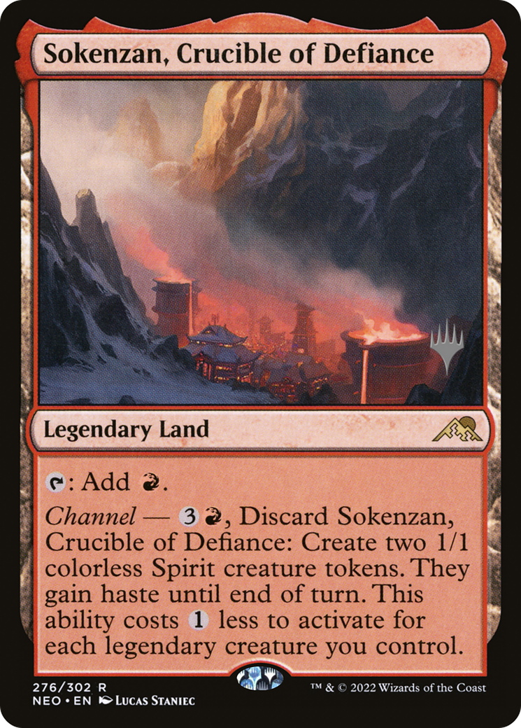 Sokenzan, Crucible of Defiance (PPNEO-276) [Promo Pack: Kamigawa: Neon Dynasty Promos]