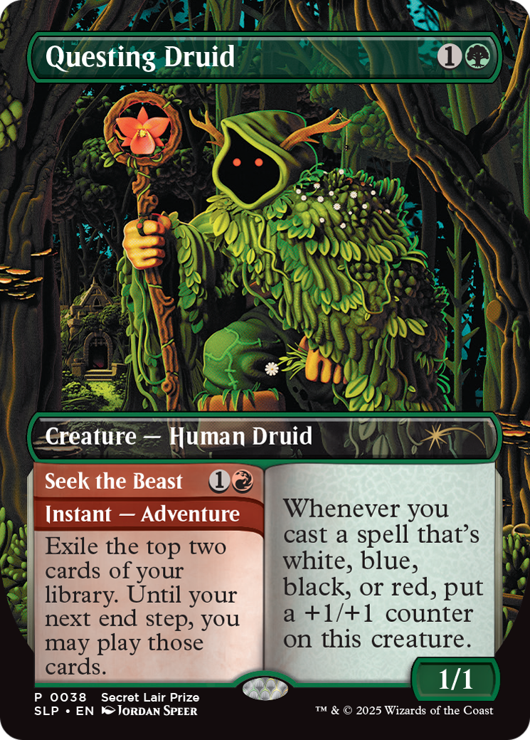 Questing Druid (SLP-038) [Secret Lair Showdown] Foil