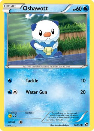 Oshawott (027/114) [Black and White] - Common