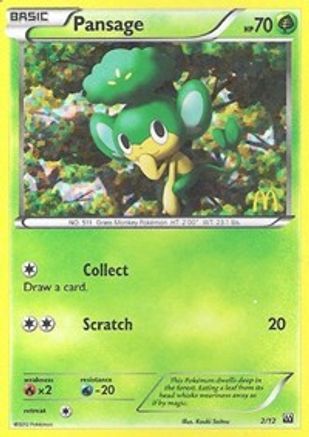 Pansage (2/012) [McDonalds Promos 2012] Holofoil - Promo