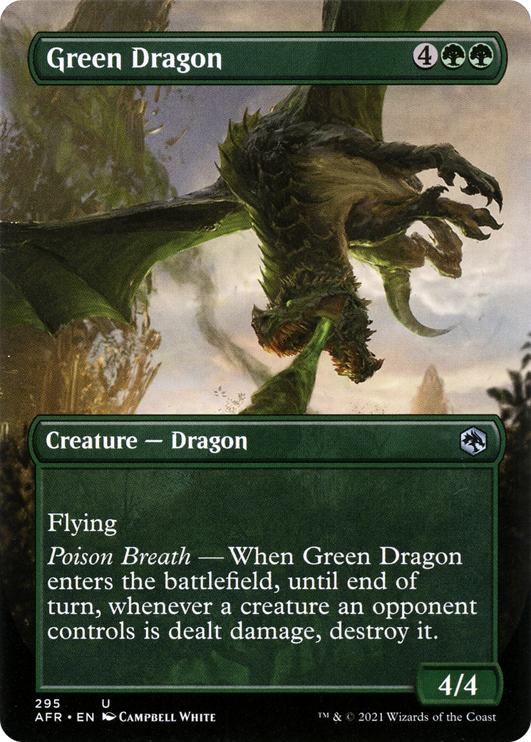 Green Dragon (Borderless) (AFR-295) [Adventures in the Forgotten Realms]