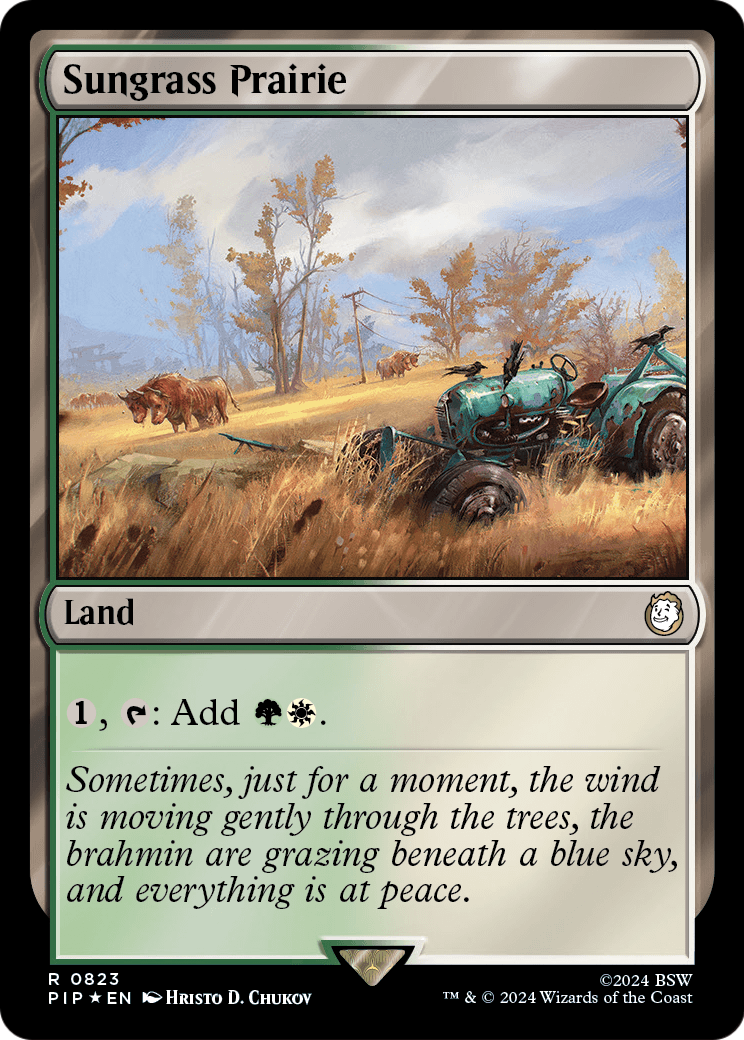 Sungrass Prairie (Surge Foil) (PIP-823) [Fallout] Foil