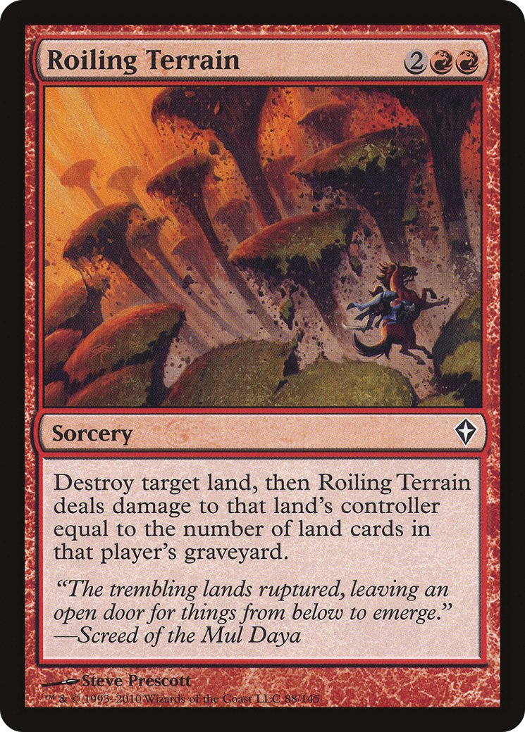 Roiling Terrain (WWK-088) [Worldwake] Foil