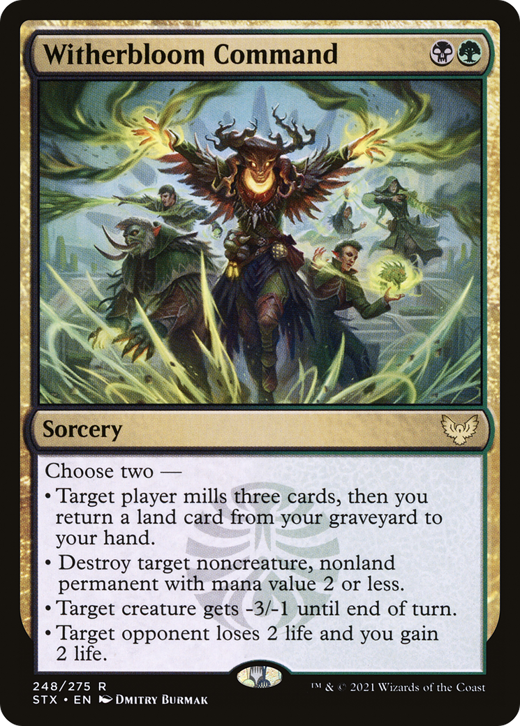 Witherbloom Command (STX-248) [Strixhaven: School of Mages] Foil