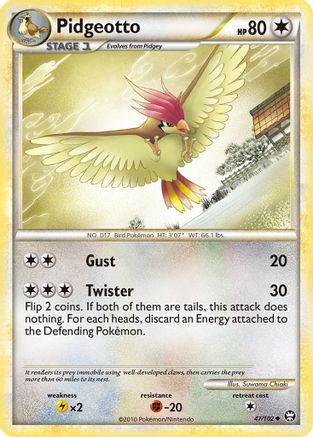 Pidgeotto (47/102) [Triumphant] Reverse Holofoil - Uncommon
