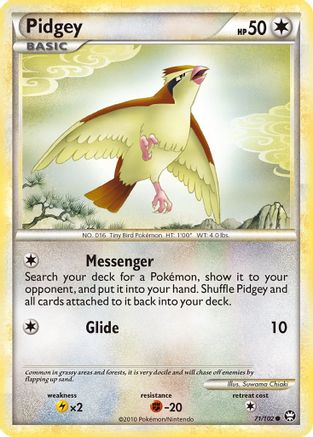Pidgey (71/102) [Triumphant] - Common
