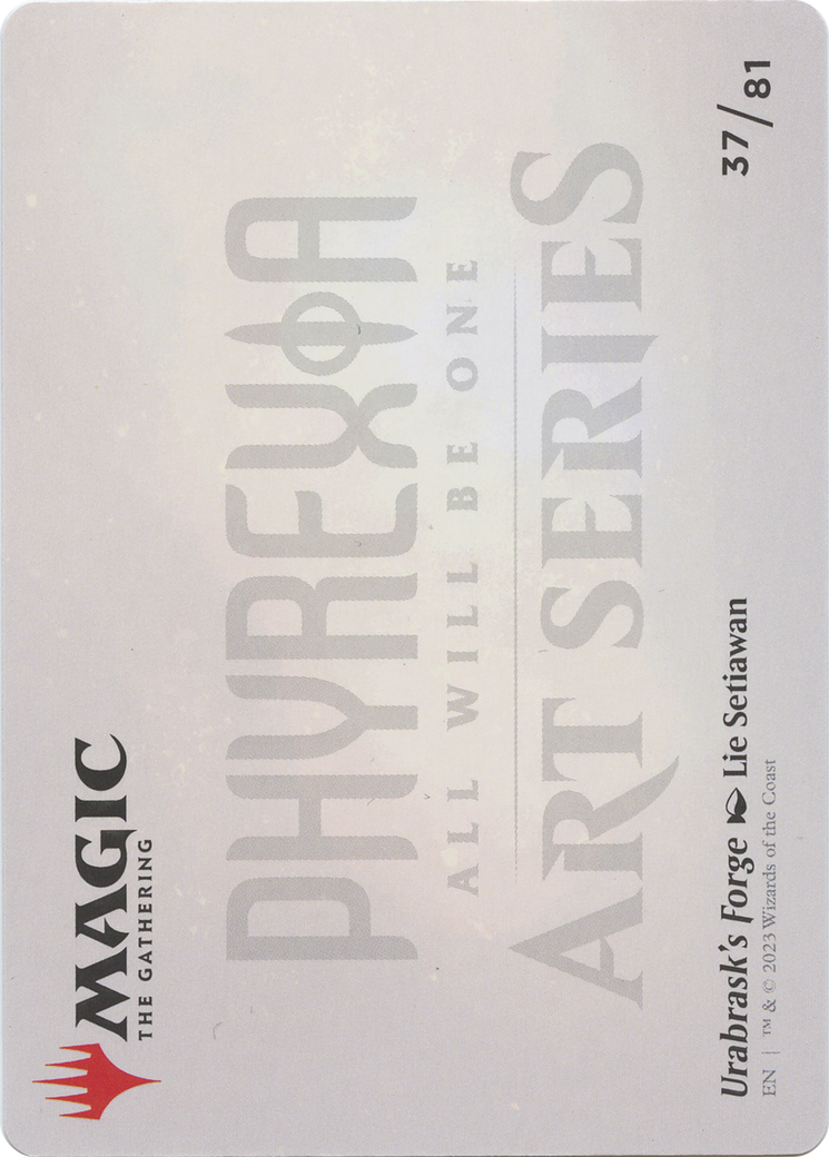 Urabrask's Forge // Urabrask's Forge (AONE-037) (Borderless) [Phyrexia: All Will Be One Art Series] Foil