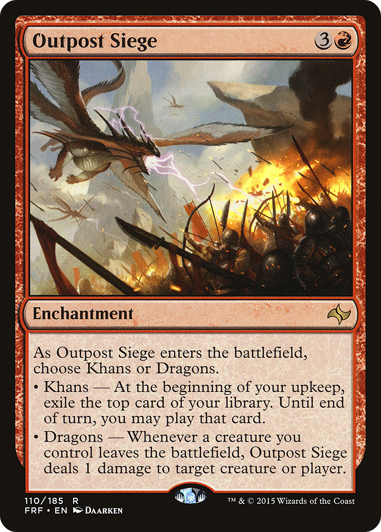 Outpost Siege (FRF-110) [Fate Reforged] Foil