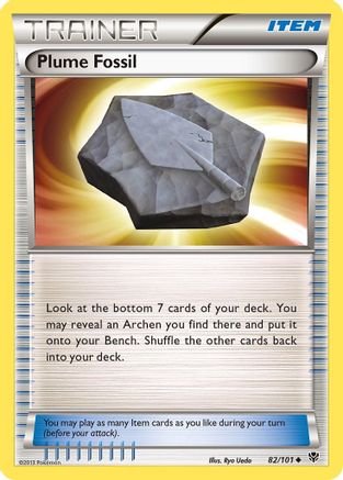 Plume Fossil (82/101) [Plasma Blast] Reverse Holofoil - Uncommon