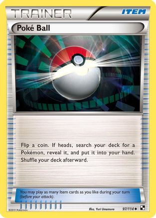 Poke Ball (97/114) [Black and White] Reverse Holofoil - Uncommon