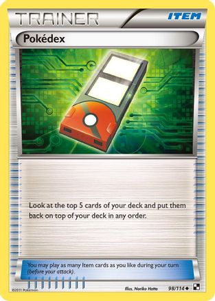 Pokedex (098/114) [Black and White] Reverse Holofoil - Uncommon