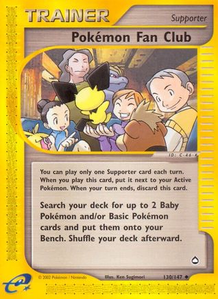 Pokemon Fan Club (130/147) [Aquapolis] - Uncommon