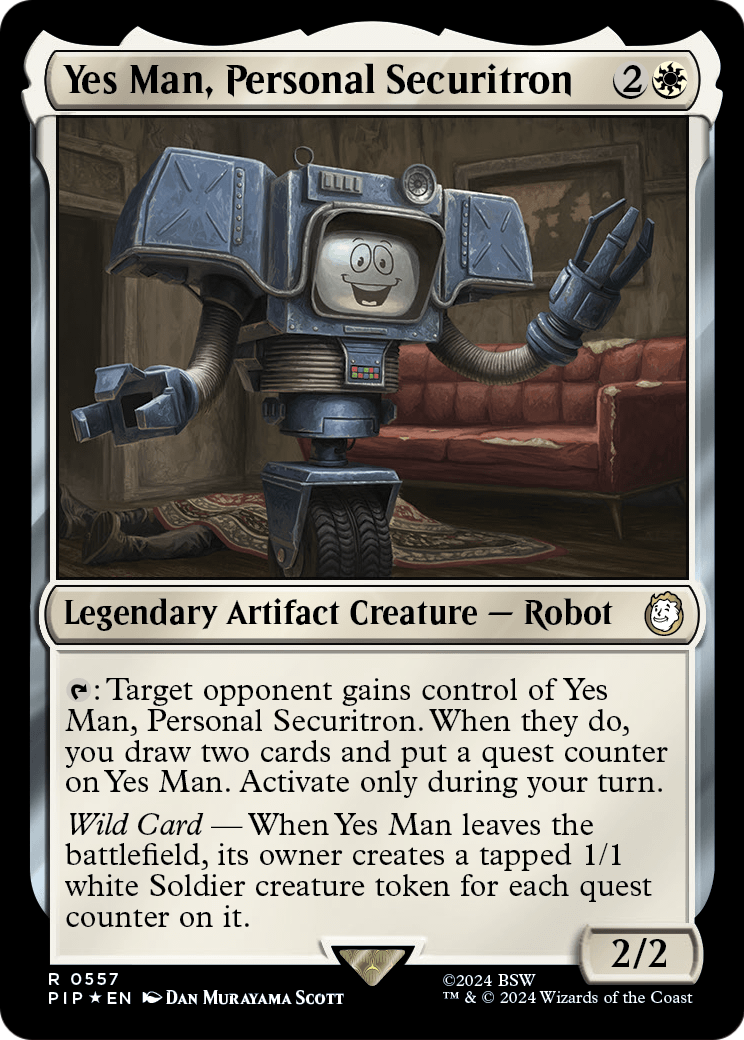 Yes Man, Personal Securitron (Surge Foil) (PIP-557) [Fallout] Foil