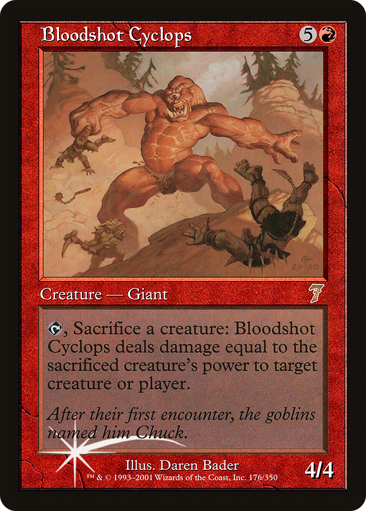 Bloodshot Cyclops (7ED-176) [7th Edition]