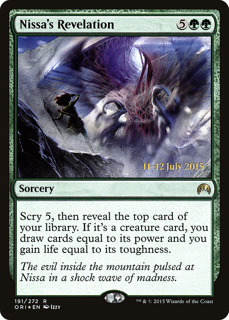 Nissa's Revelation (PRE-191) [Magic Origins Promos] Foil