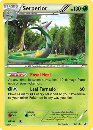 Serperior (008/113) [Legendary Treasures] Reverse Holofoil - Holo Rare