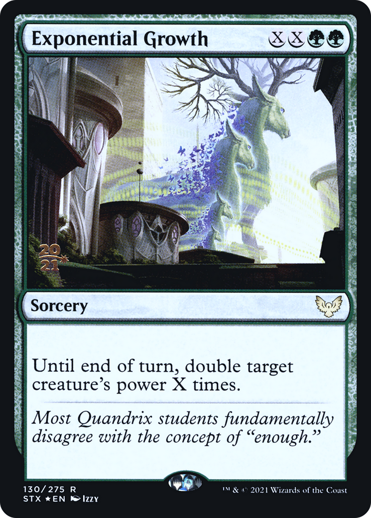 Exponential Growth (PRE-130) [Strixhaven: School of Mages Promos] Foil