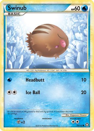 Swinub (079/102) [Triumphant] Reverse Holofoil - Common