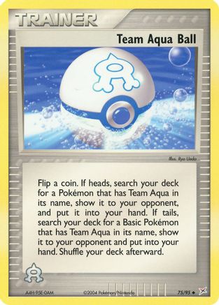 Team Aqua Ball (75/95) [Team Magma vs Team Aqua] - Uncommon