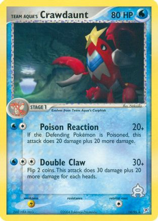 Team Aqua's Crawdaunt (14/95) [Team Magma vs Team Aqua] - Rare