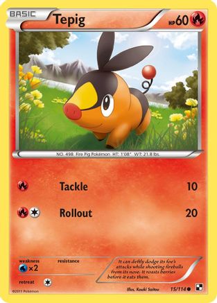 Tepig (015/114) [Black and White] - Common