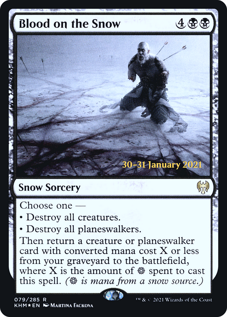 Blood on the Snow (PRE-079) [Kaldheim Promos] Foil