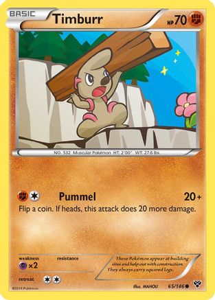 Timburr (65/146) [XY Base Set] Reverse Holofoil - Common