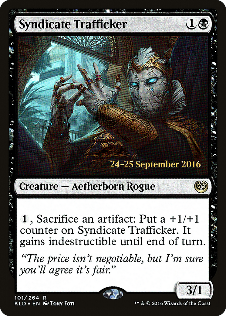 Syndicate Trafficker (PRE-101) [Kaladesh Promos] Foil