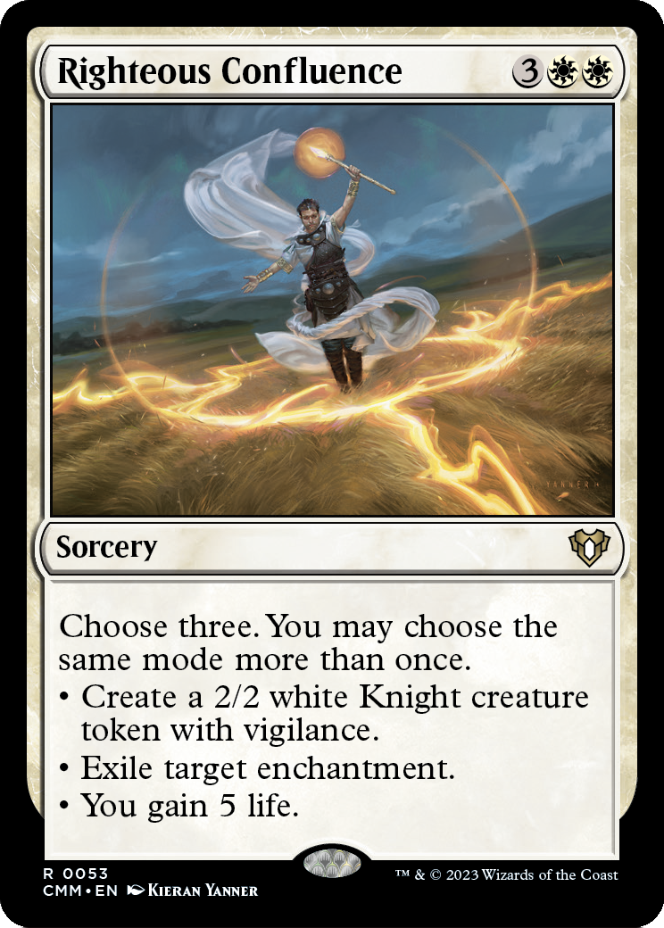 Righteous Confluence (CMM-053) [Commander Masters]