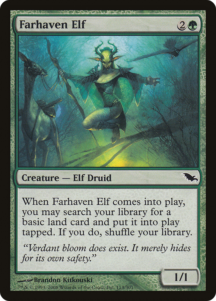 Farhaven Elf (SHM-113) [Shadowmoor] Foil