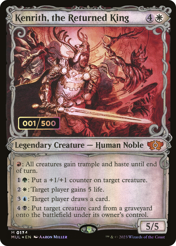 Kenrith, the Returned King (Serial Numbered) (MUL-134Z) (Showcase) [Multiverse Legends] Foil