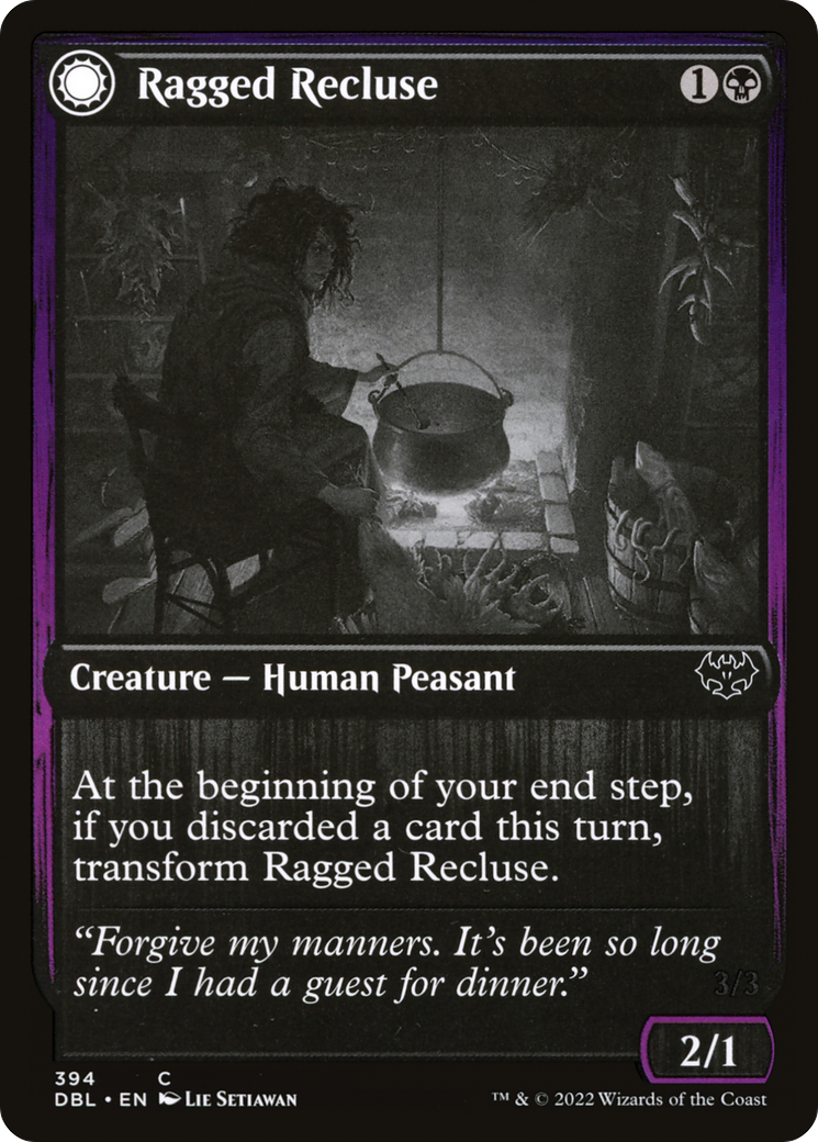 Ragged Recluse (DBL-394) [Innistrad: Double Feature]