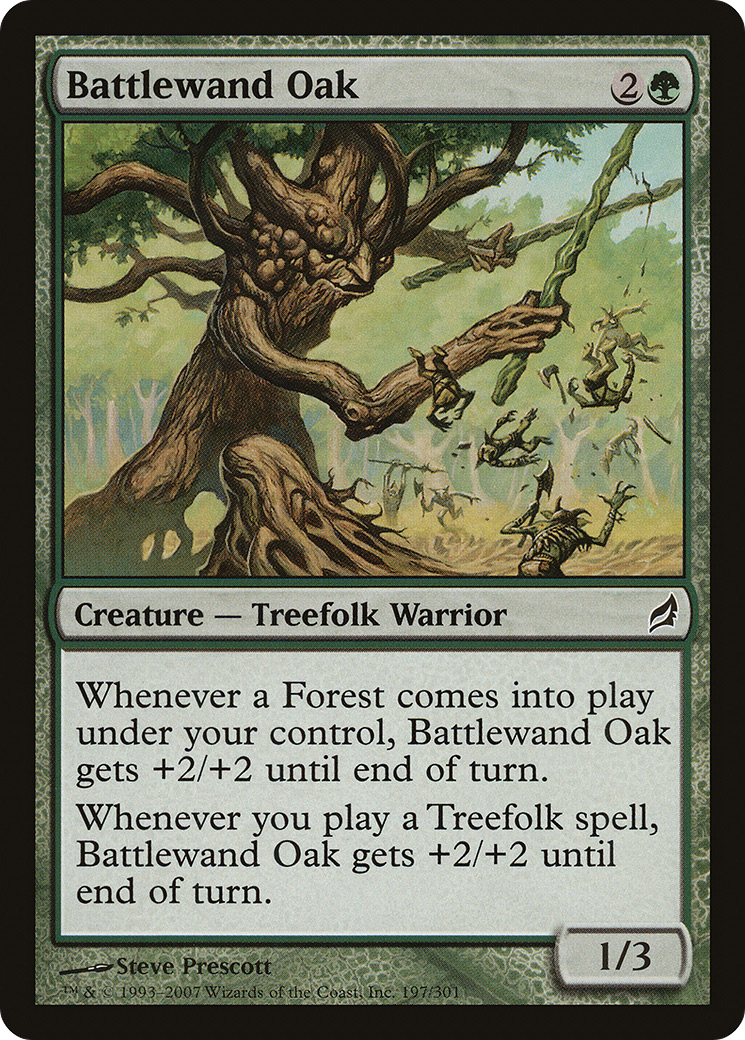Battlewand Oak (LRW-197) [Lorwyn] Foil