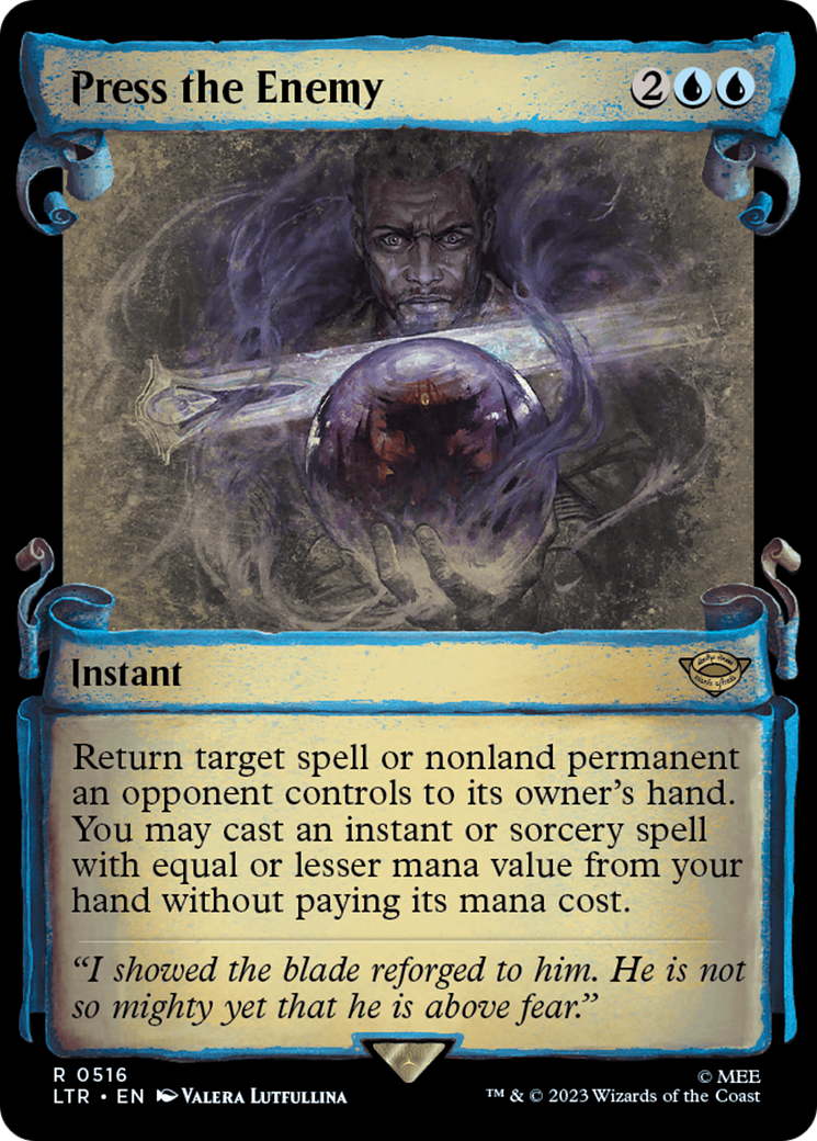 Press the Enemy (Showcase Scrolls) (LTR-516) [The Lord of the Rings: Tales of Middle-earth] Foil