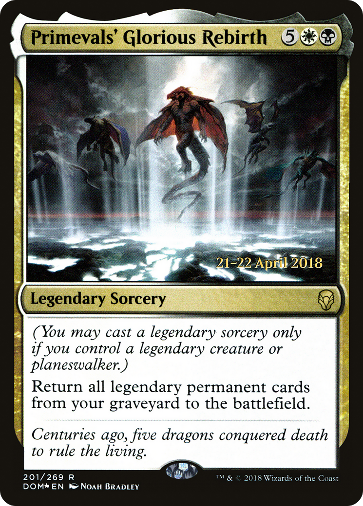 Primevals' Glorious Rebirth (PRE-201) [Dominaria Promos] Foil