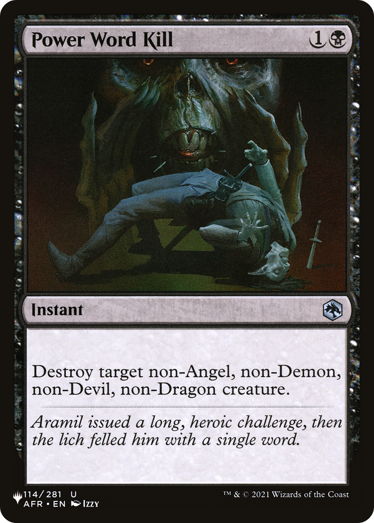 Power Word Kill (LIST-114/281) [The List]