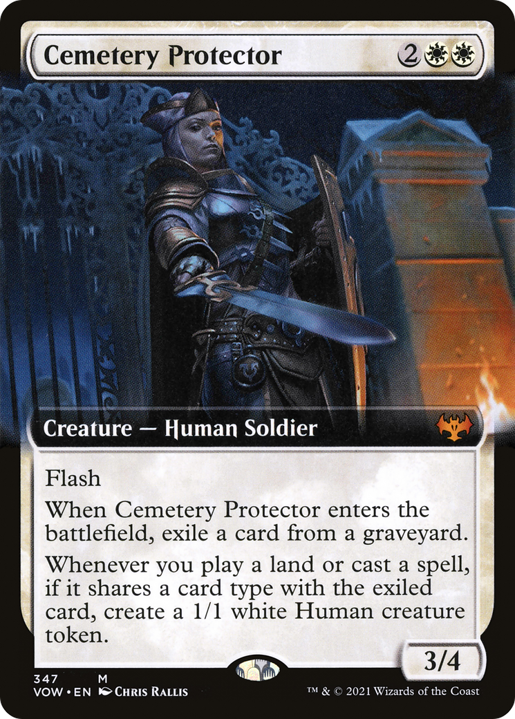 Cemetery Protector (Extended Art) (VOW-347) [Innistrad: Crimson Vow] Foil