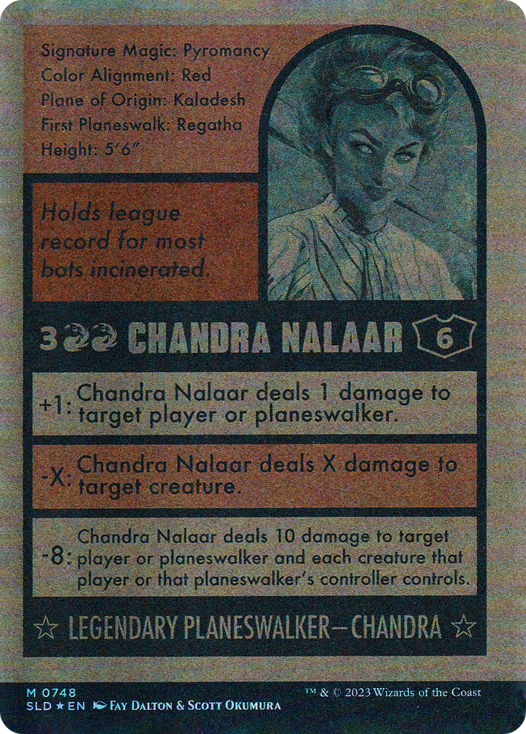 Chandra Nalaar (SLD-748) (Autographed) (Borderless) [Secret Lair Drop] Foil