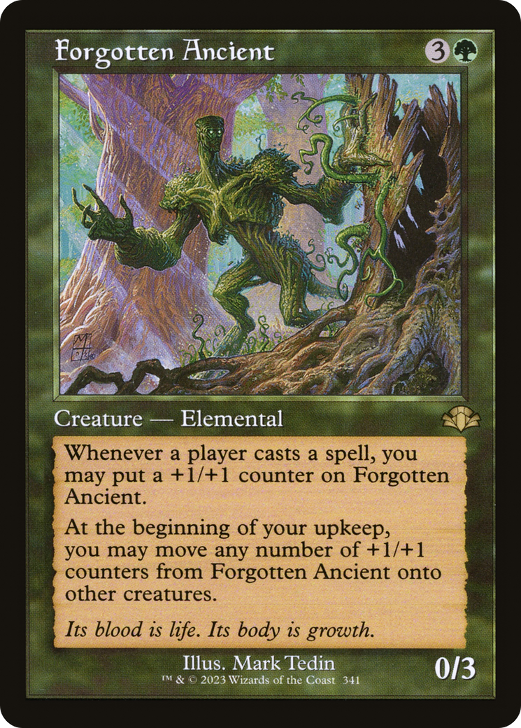 Forgotten Ancient (Retro Frame) (DMR-341) [Dominaria Remastered] Foil