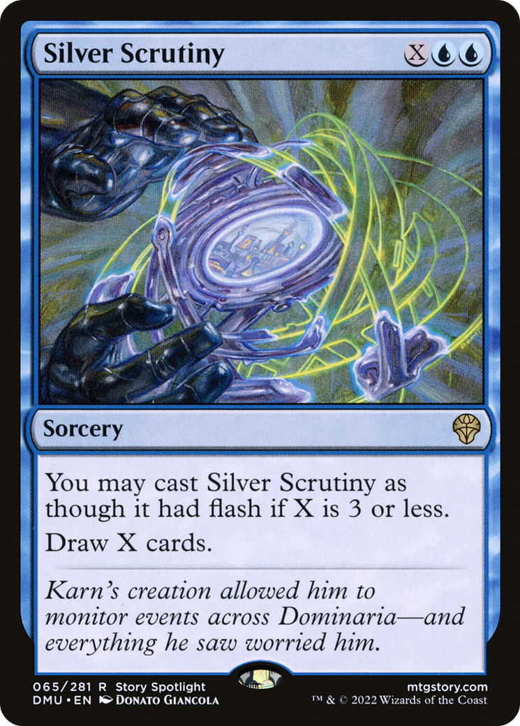 Silver Scrutiny (DMU-065) [Dominaria United] Foil