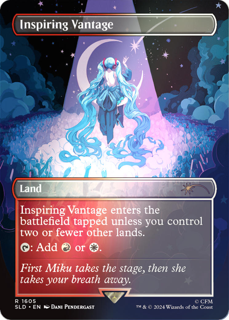 Inspiring Vantage (SLD-1605) (Rainbow Foil) (Borderless) [Secret Lair Drop] Foil
