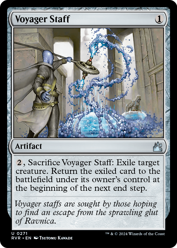 Voyager Staff (RVR-271) [Ravnica Remastered] Foil