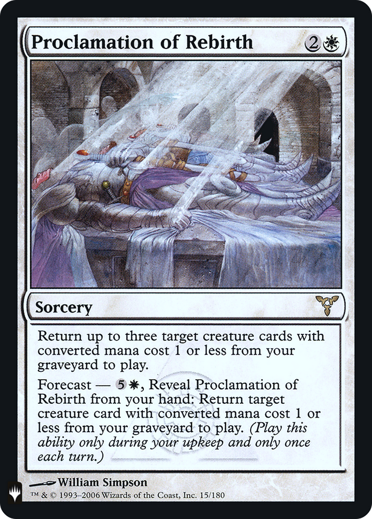 Proclamation of Rebirth (LIST-015) [The List] Foil