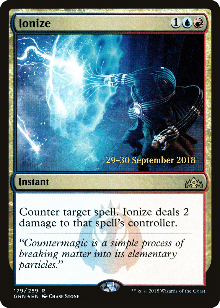 Ionize (PRE-179) [Guilds of Ravnica Promos] Foil