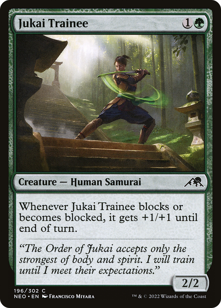 Jukai Trainee - Foil [Kamigawa: Neon Dynasty]